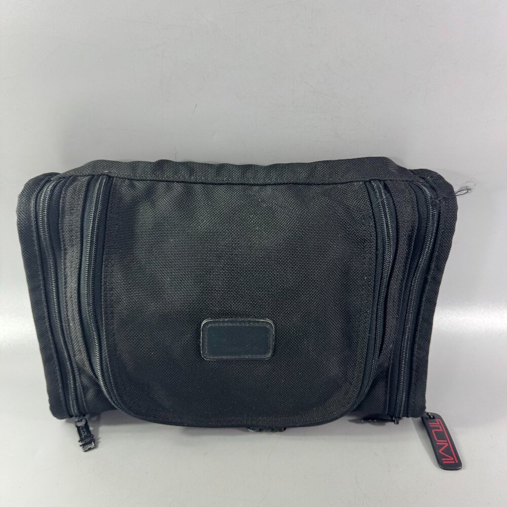 Tumi Black Canvas Toiletry Bag